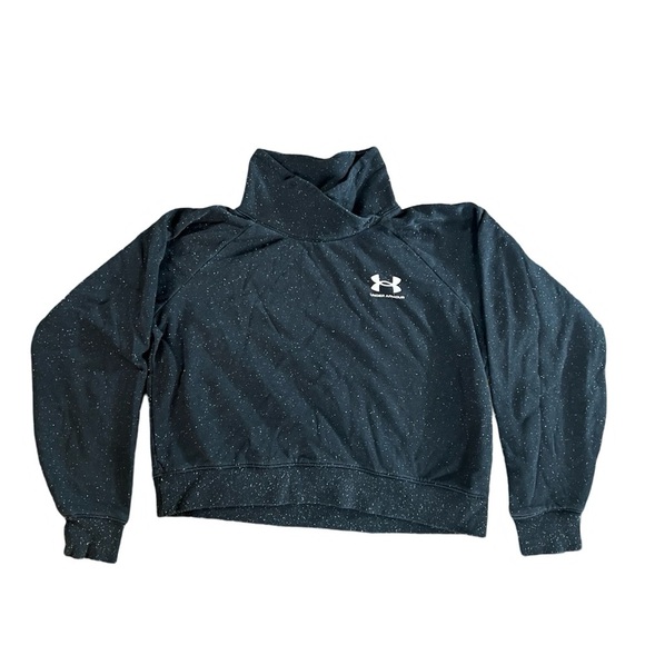 Under Armour Women’s Pullover Sweater - Blue-Black with White Speckled Detail - Picture 3 of 8